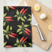 Plant keukenhanddoeken van Chili Pepper (Quarter Fold)