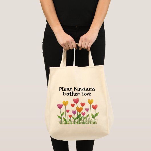 Plant Kindness Gather Love Valentine Mother's Day  Tote Bag (Voorkant (product))