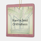 Plant Kindness Keramisch Ornament (Links)
