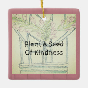 Plant Kindness Keramisch Ornament