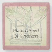 Plant Kindness Stenen Onderzetter (Voorkant)
