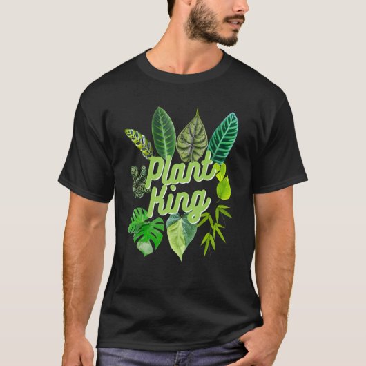 Plant King Indoor Oerwoud Houseplant Pothos Garden T-shirt (Voorkant)