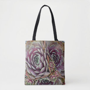 Plant kippen en cichactus tote bag
