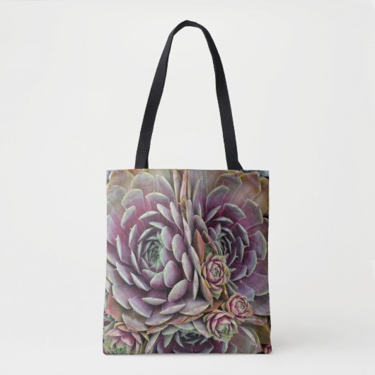 Plant kippen en cichactus tote bag (Voorkant)