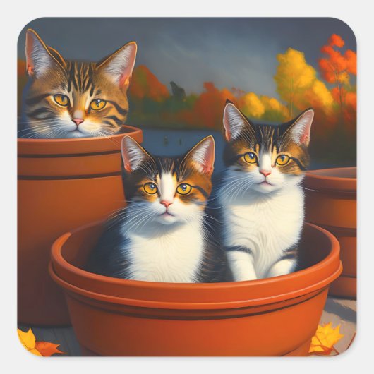 Plant Kittens, Stickers (Voorkant)