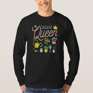Plant Koningin Mama van Planten Tuinieren Meme T-shirt