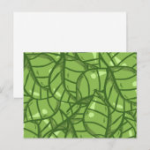 Plant laat botanische bloemen Abstract patroon Briefkaart (Voorkant / Achterkant)