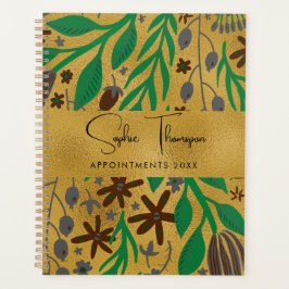 Plant laat gouden nieuwjaar achter planner