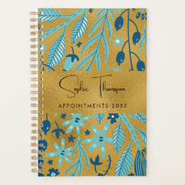 Plant laat gouden nieuwjaar achter planner