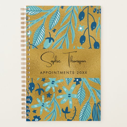 Plant laat gouden nieuwjaar achter planner (Voorkant)