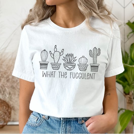 Plant laat T-shirt over, wat de troep is