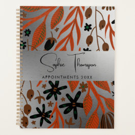 Plant laat zilveren nieuwjaar achter planner