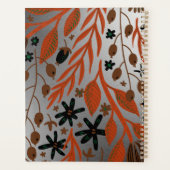 Plant laat zilveren nieuwjaar achter planner (Achterkant)