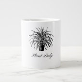Plant Lady Black en White Specialty Mok (Voorkant)