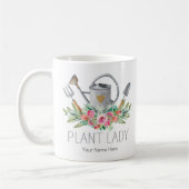 Plant Lady Boho Waterverf Gardener Humor Koffiemok (Links)