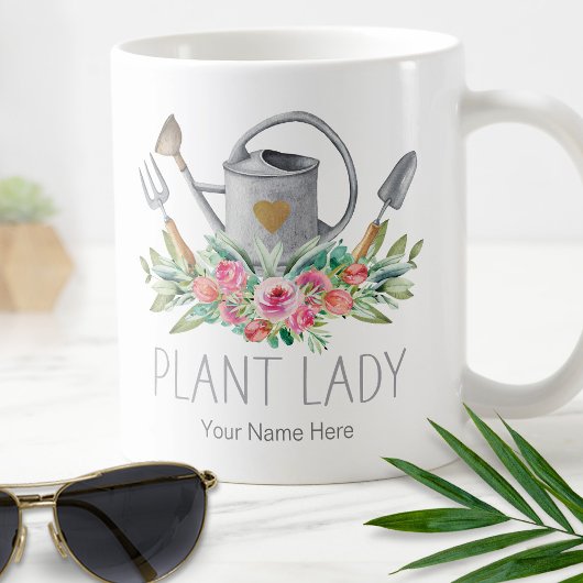 Plant Lady Boho Waterverf Gardener Humor Koffiemok