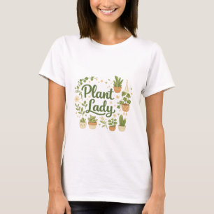 Plant Lady Botanisch T-Shirt