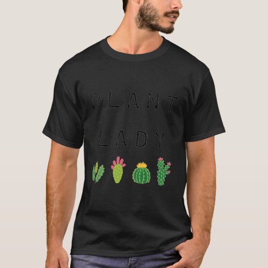 Plant Lady Cacti Cactus Succulent voor Kerst T-shirt (Voorkant)