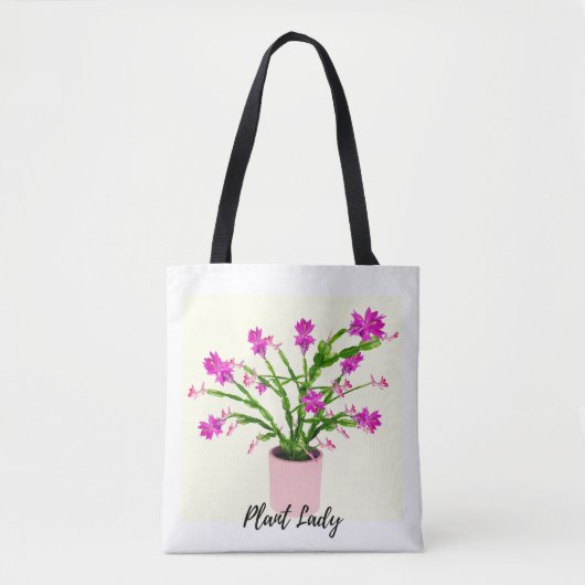 Plant Lady Cactus Tote Bag (Voorkant)