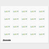 Plant Lady Circle Stickers (Vel)