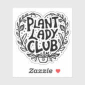 Plant lady club sticker (Vel)