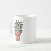 Plant Lady | Cute Plant Lovers Koffiemok (Voorkant links)