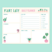 Plant Lady Dagelijkse Planner Notitieblok