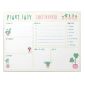 Plant Lady Dagelijkse Planner Notitieblok (Voorkant)