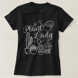 Plant Lady Esthetische Cute Plant Moeder T-shirt