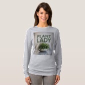Plant Lady Fern Silver Pot T-shirt (Voorkant volledig)