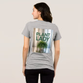 Plant Lady Fern Silver Pot Tri-Blend Shirt (Achterkant volledig)