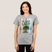 Plant Lady Fern Silver Pot Tri-Blend Shirt (Voorkant volledig)