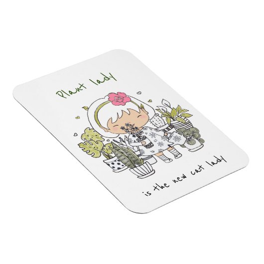 Plant Lady/Funny Quote Magneet (Rechterzijde)