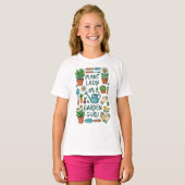 Plant Lady Garden Guru Design T-shirt (Voorkant volledig)