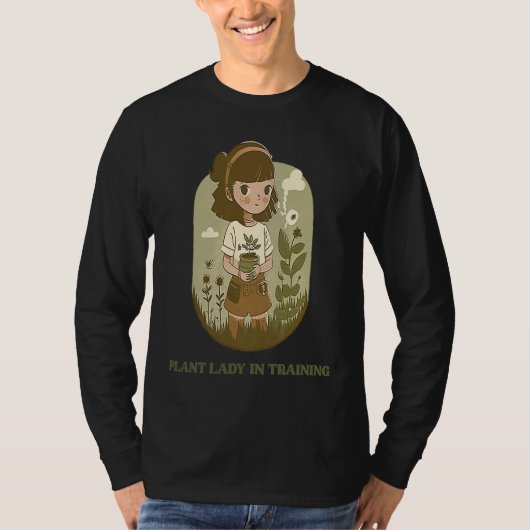 Plant Lady in Training Minimalist T-shirt (Voorkant)