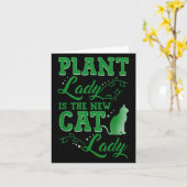 Plant Lady Is The New Cat Lady Funny Gardening Quo Kaart (Gele Bloem)