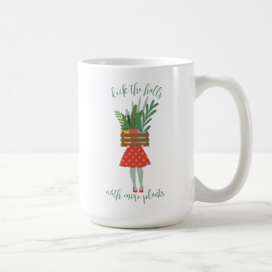 Plant Lady Kerstkoffie Mok (Rechts)