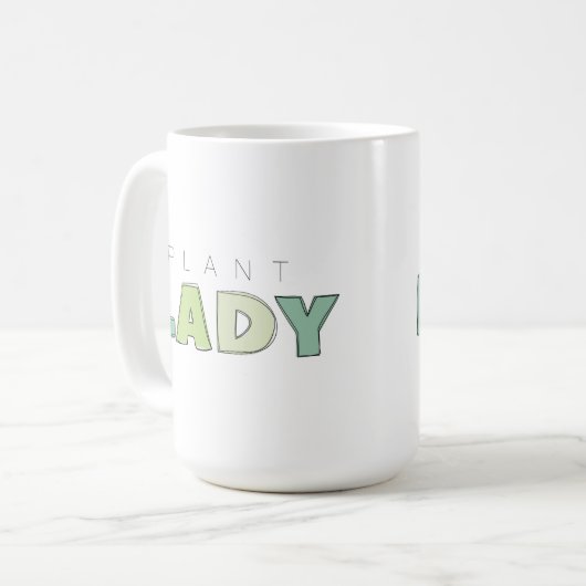 Plant Lady Large Mok (Voorkant links)