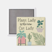 Plant Lady Magneet (Voorkant / Achterkant)