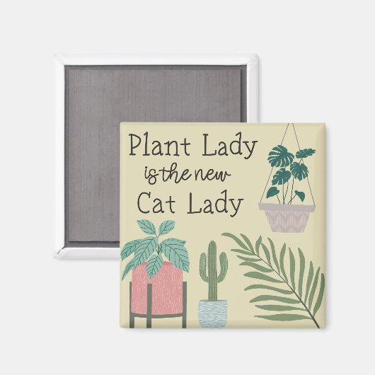 Plant Lady Magneet (Voorkant / Achterkant)