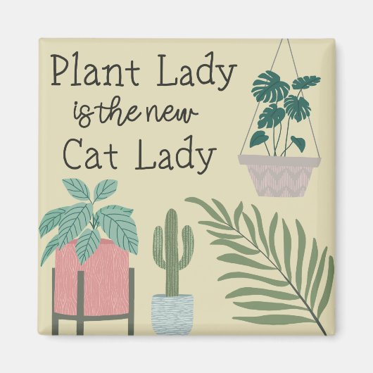 Plant Lady Magneet (Voorkant)