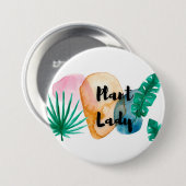 Plant Lady mok Ronde Button 7,6 Cm (Voorkant /achterkant)