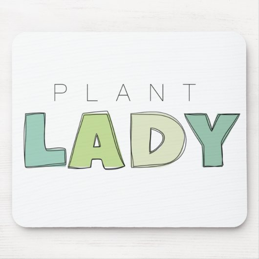Plant Lady Mousepad Muismat (Voorkant)