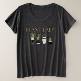 Plant Lady, Plant liefhebbers, Indoor Flower Tuind Grote Maat T-shirt
