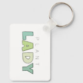 Plant Lady Rectangle Sleutelhanger (Achterkant)