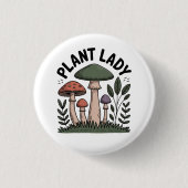 Plant Lady Ronde Button 3,2 Cm (Voorkant)