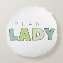 Plant Lady Round Pillow Rond Kussen