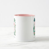 Plant Lady Schattigee gepersonaliseerde twee-tone  Mok (Midden)