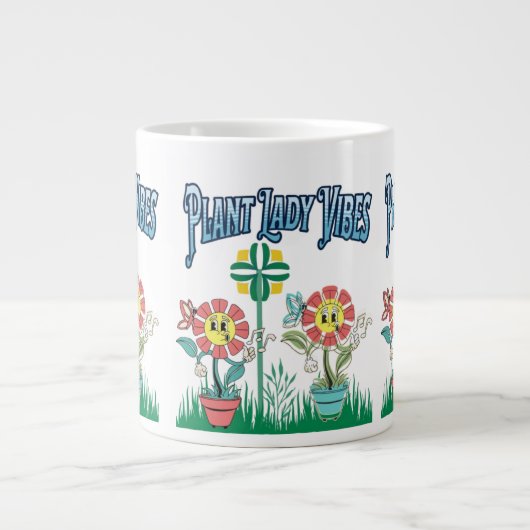 Plant Lady Vibes Coffee Mok | Schattigee Mok (Voorkant)