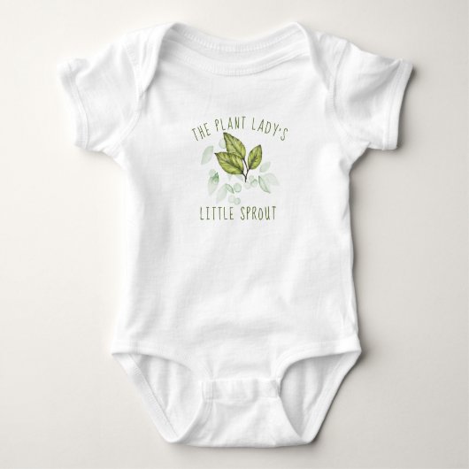 Plant Lady's Little Sprout Baby Bodysuit (Voorkant)